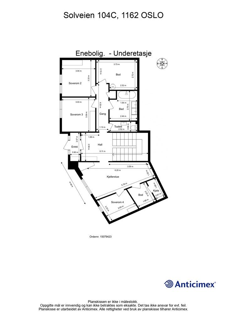 Plantegning - Underetasje