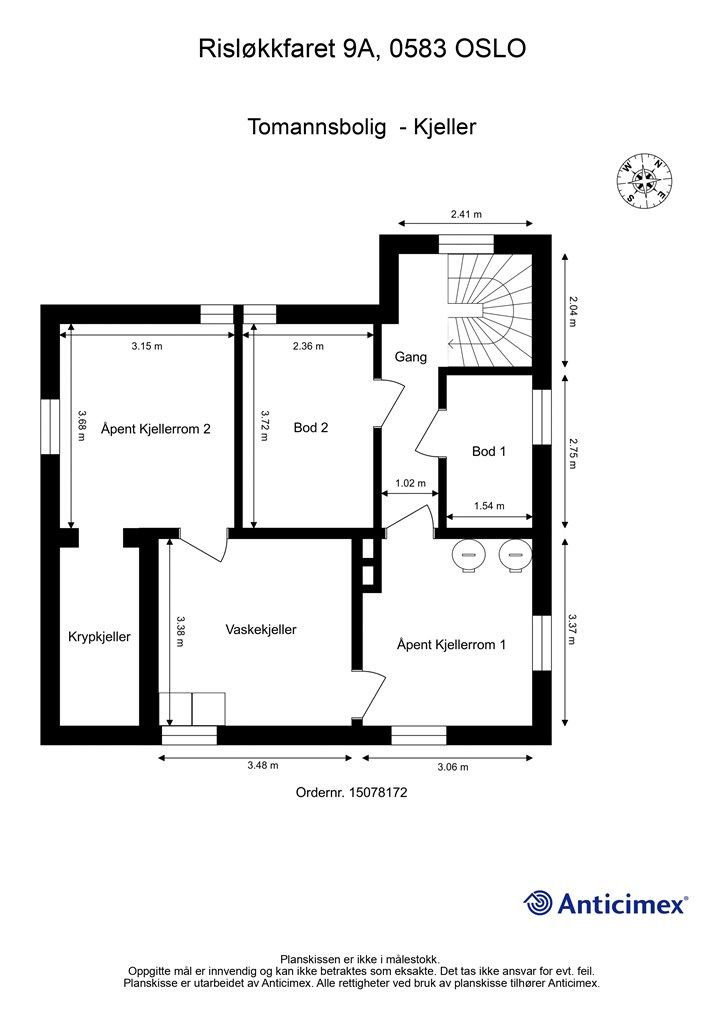 Plantegning - underetasje