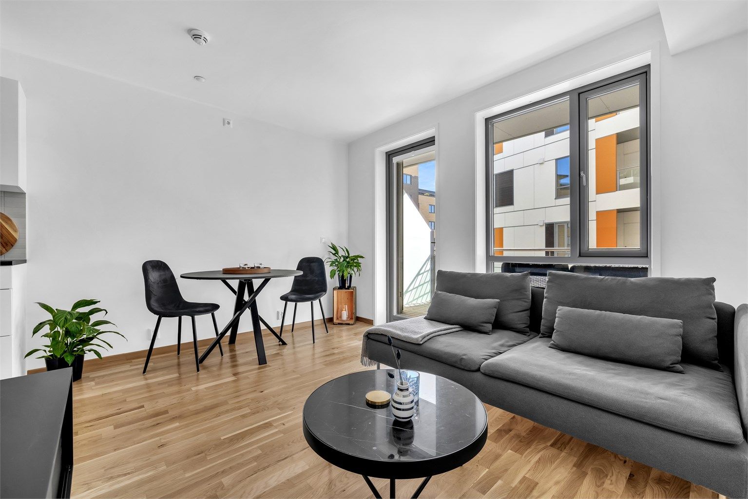 Arealeffektiv 2-roms med balkong