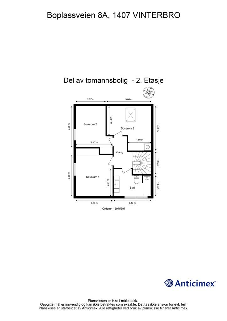 Plantegning - 2. etasje