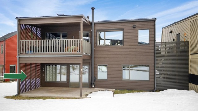 En moderne leilighet fra 2020, beliggende praktisk til på bakkeplan.
Foto: Ole Thorgeir Solheim Thoresen