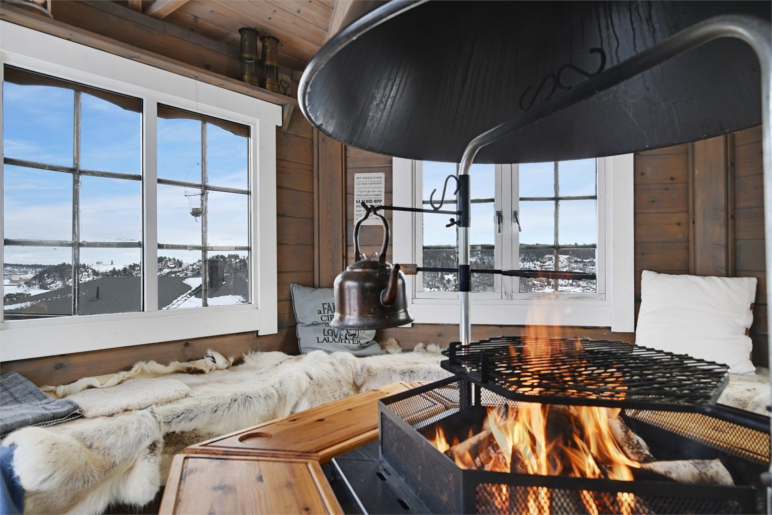 Hyggelig atmosfære. 