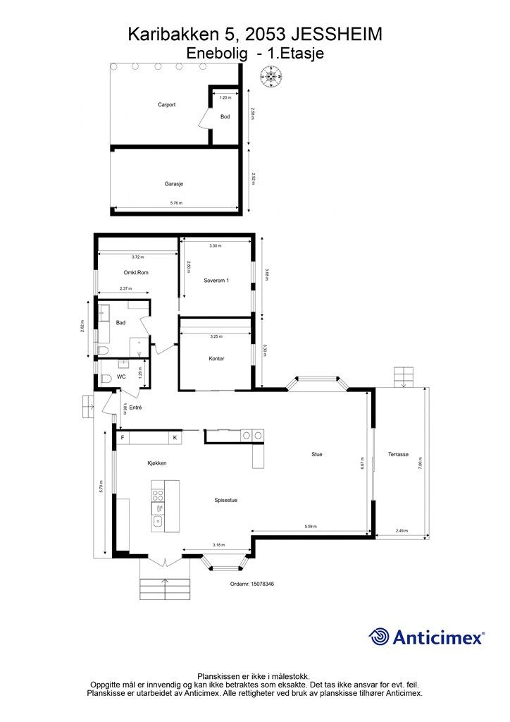 Plantegning 1. etasje