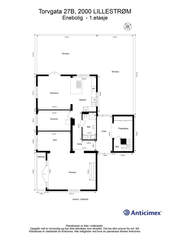 Plantegning - 1.etasje.