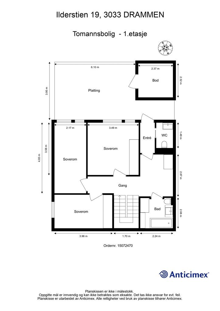 Plantegning - 1. etasje