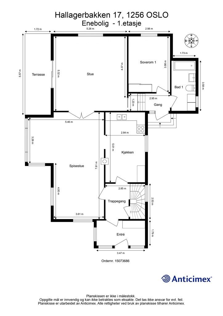Plantegning - 1. etasje