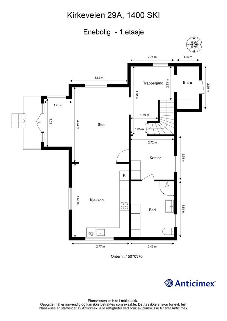 Plantegning 1. etasje