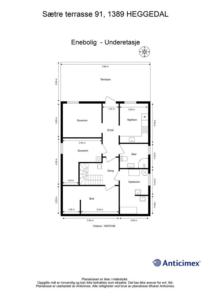 Plantegning - Underetasje