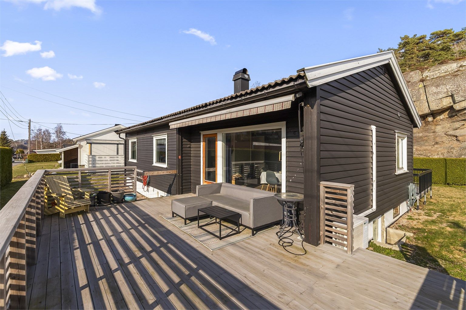 28kvm med terrasse.