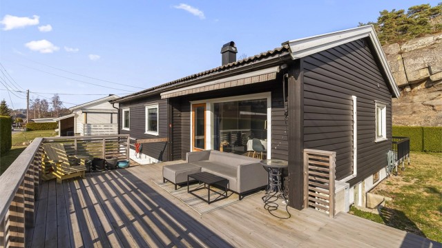 28kvm med terrasse.