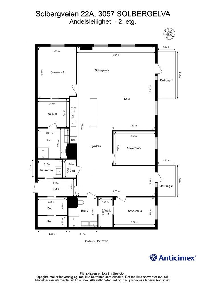 Plantegning - 2. etasje
