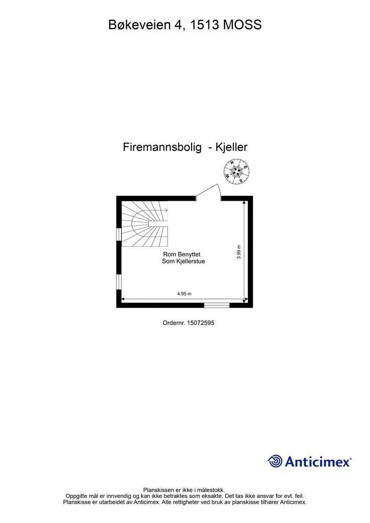 Plantegning - Kjeller - ikke bruksendret