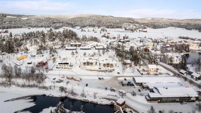 Prestfoss skole og Sigdal ungdomsskole ligger begge innenfor kort gangavstand.
