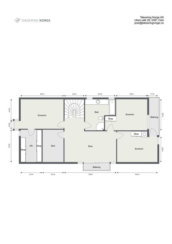 Plantegning 2. etasje