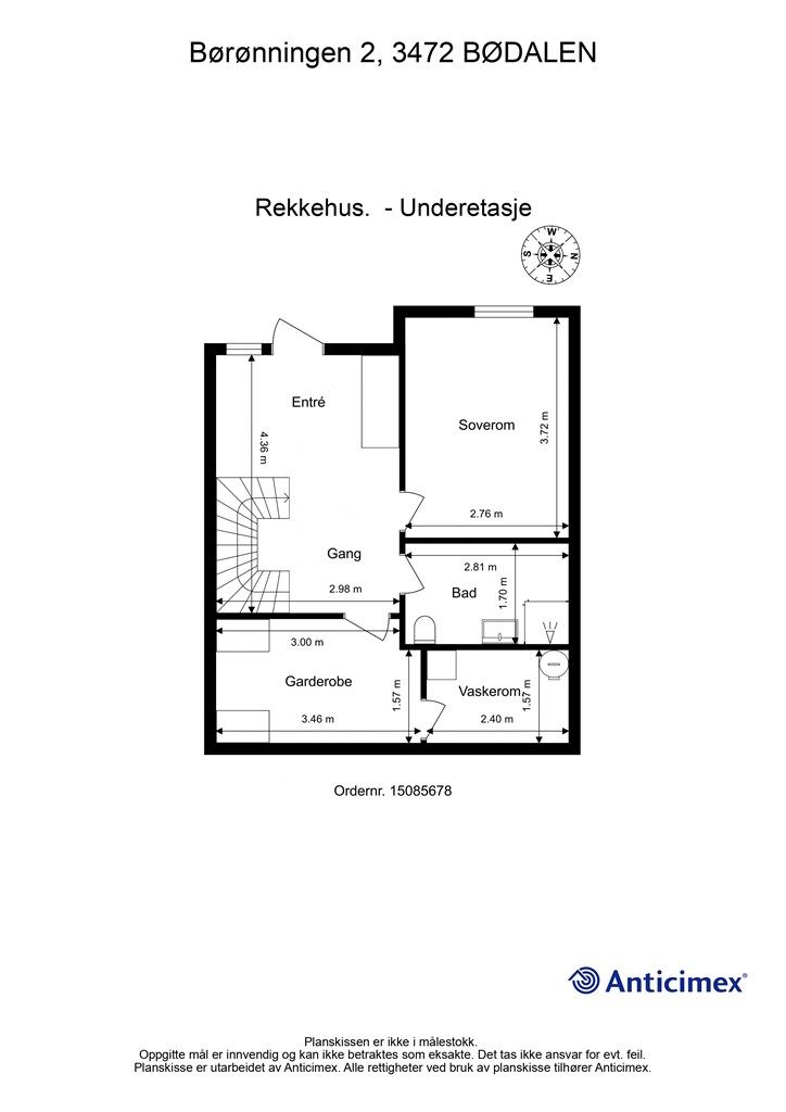 Plantegning underetasje