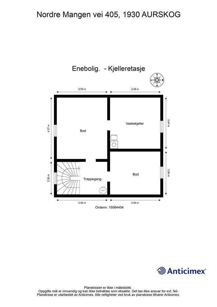 Plantegning - Kjeller