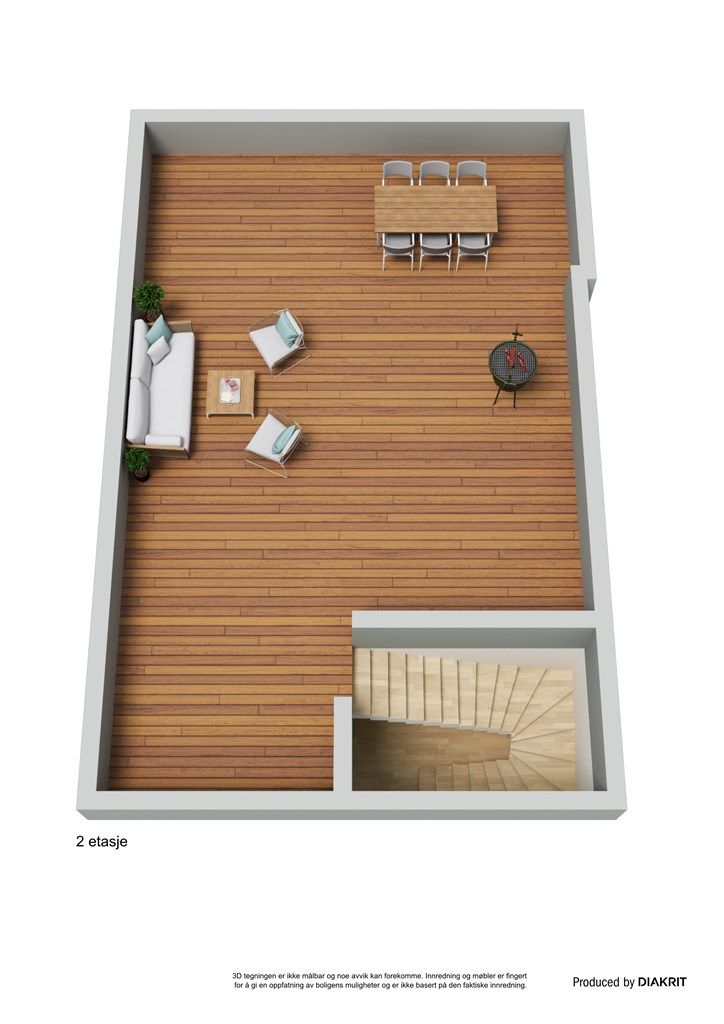 Plantegning takterrasse