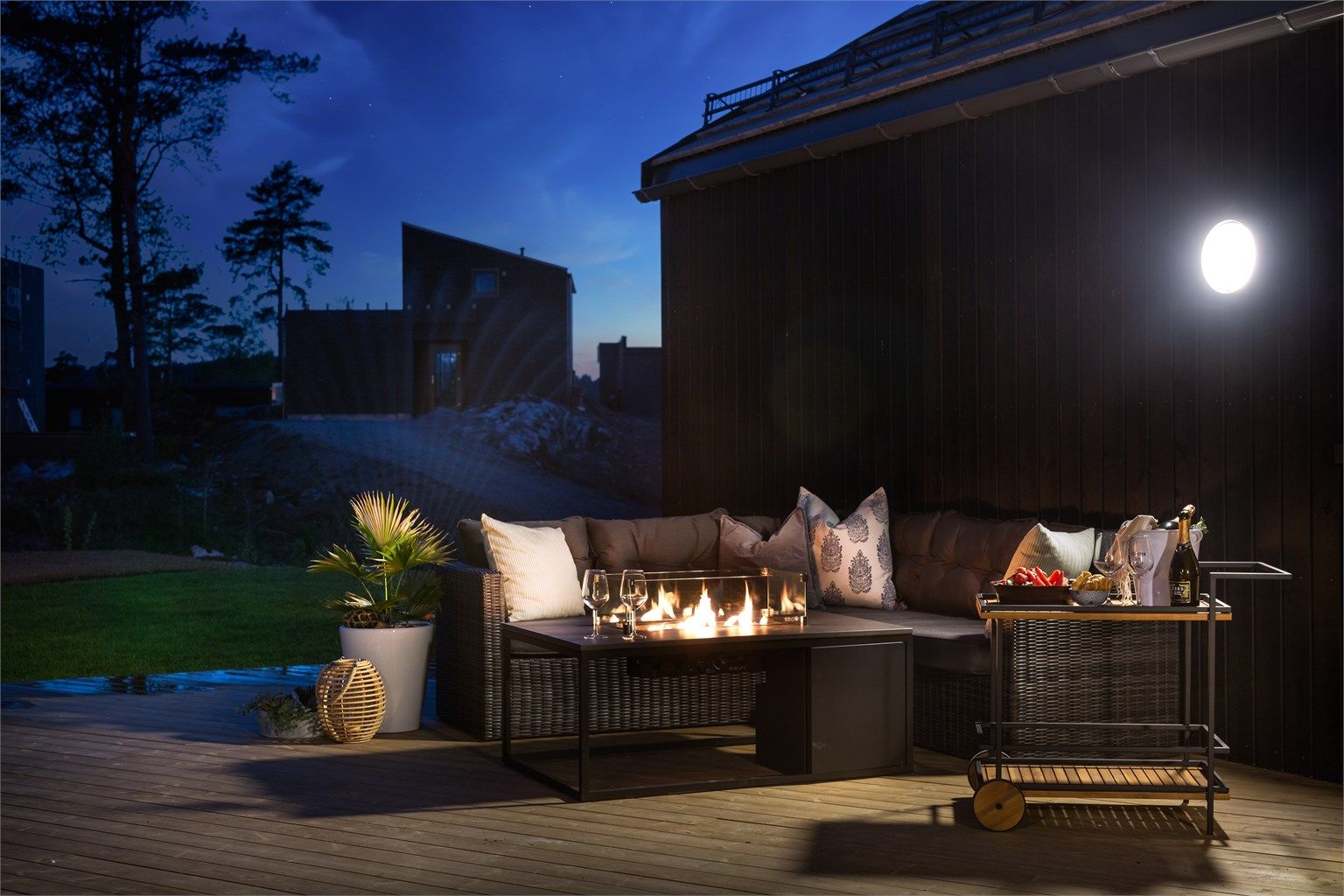 Sommerkveld på terrassen.