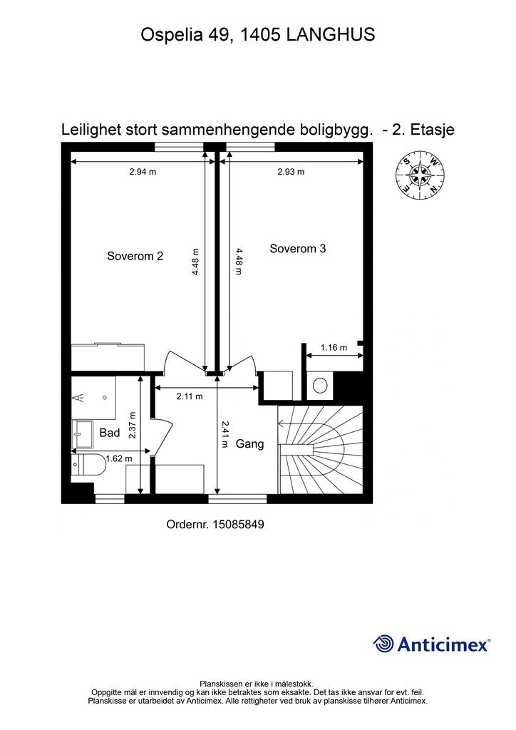 Plantegning 2. etasje