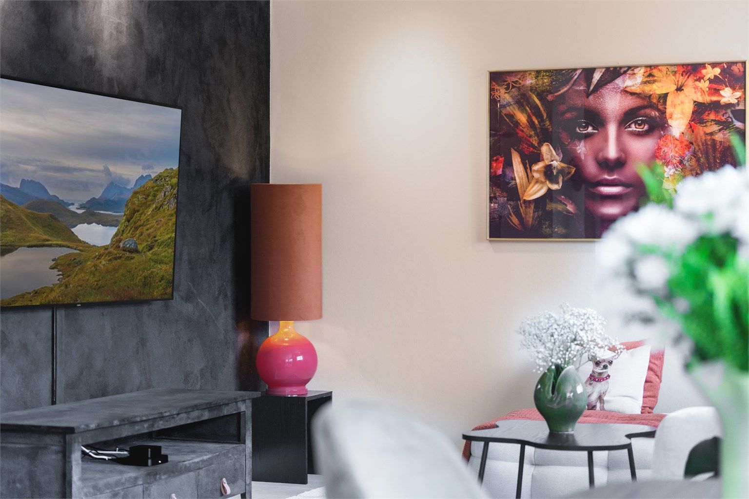 Detaljefoto fra stuen