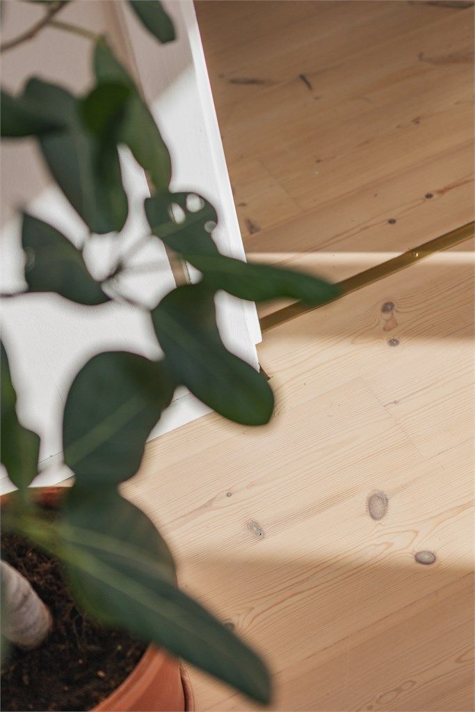 Originale tregulv bidrar til et sjarmerende preg