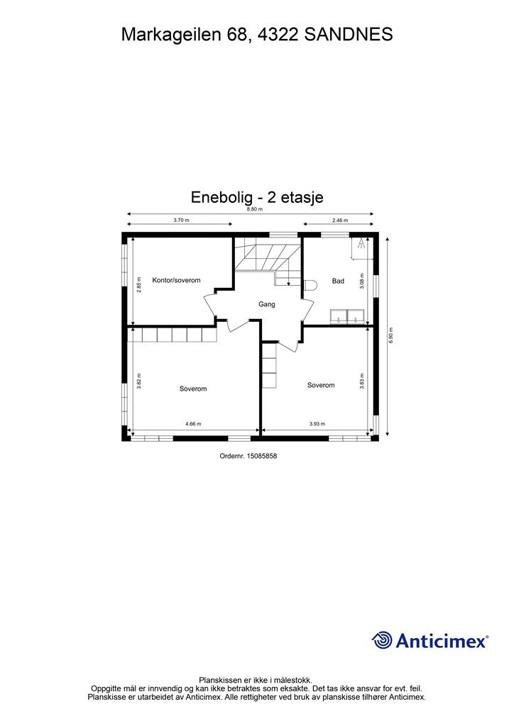 Plantegning 2. etasje.