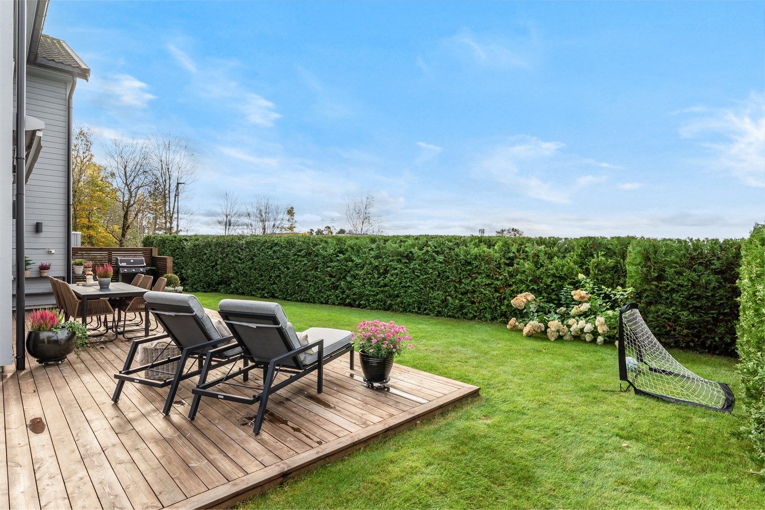 Hagen oppleves usjenert og luftig med fin utsikt