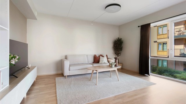 Store vindusflater med 3-lags isolerglass fra 2021 slipper inn godt med dagslys.
