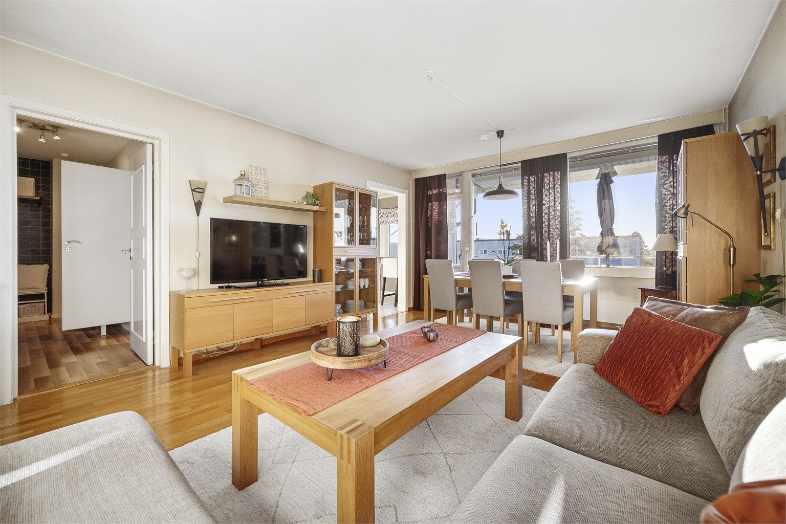 God avstand mellom blokkene gjør innsynet svært begrenset.