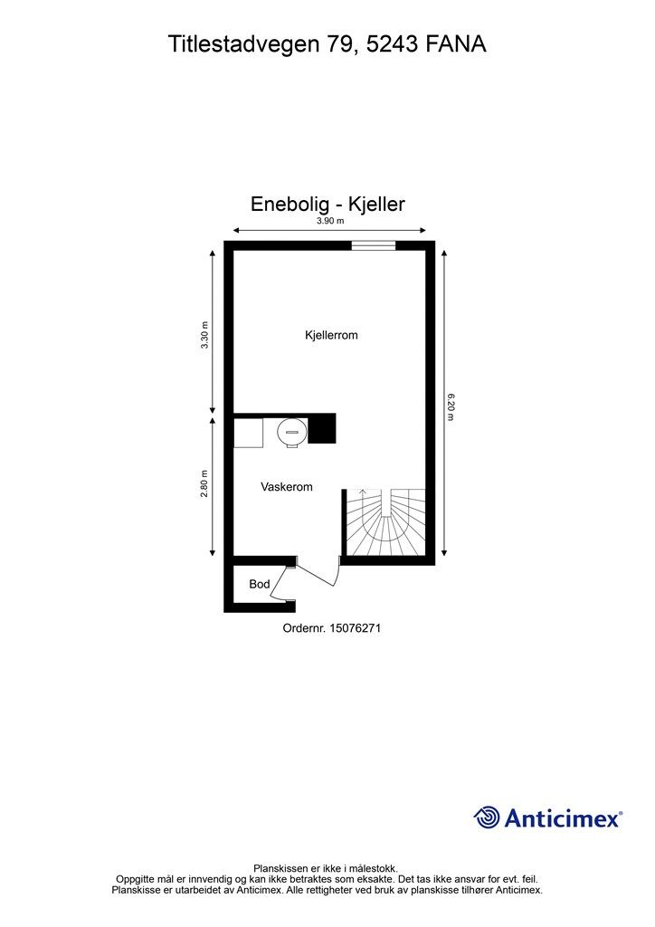 Plantegning Enebolig Kjeller.