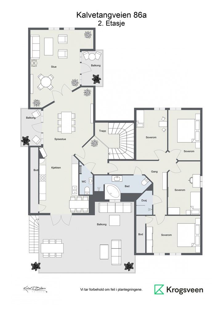 Planskisse 2. etasje. 