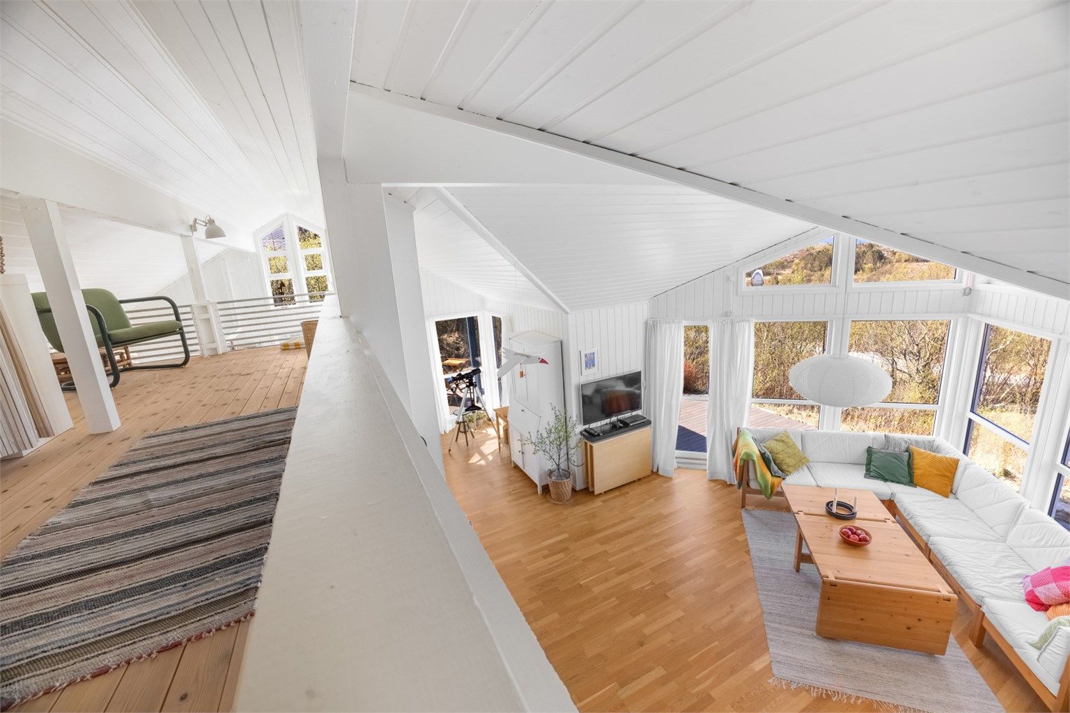 Praktisk hems som gir bruksarealer utover arealmåling. 