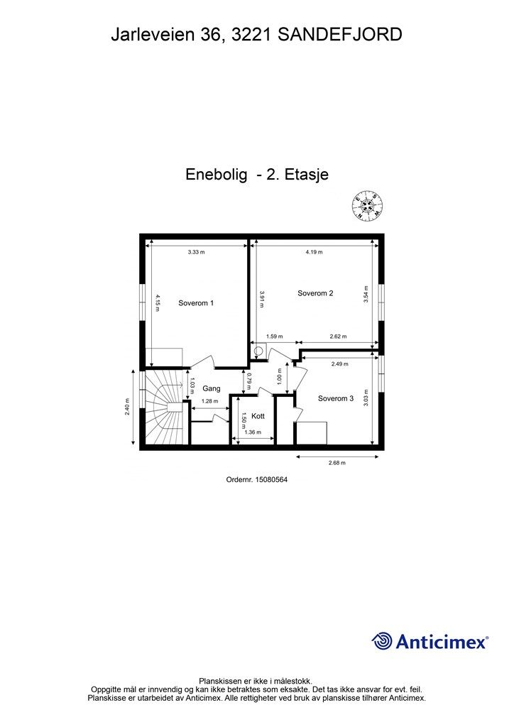 Plantegning 2.etasje