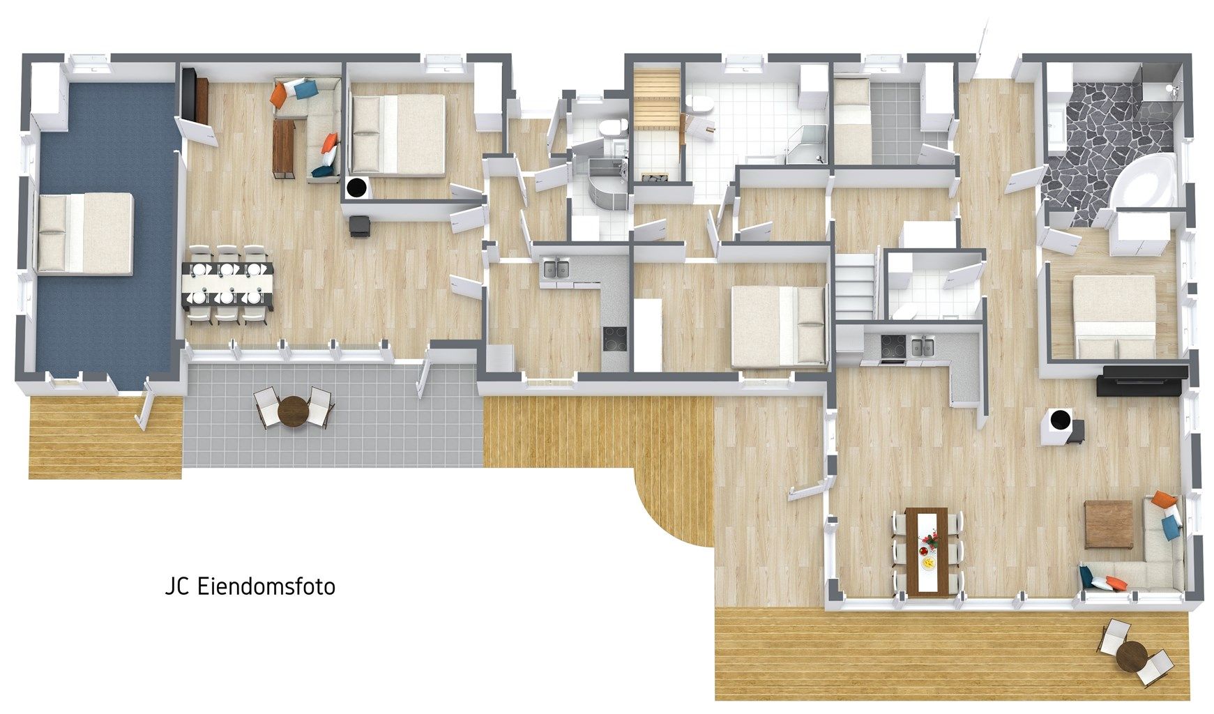 3 D plantening 1. etasje