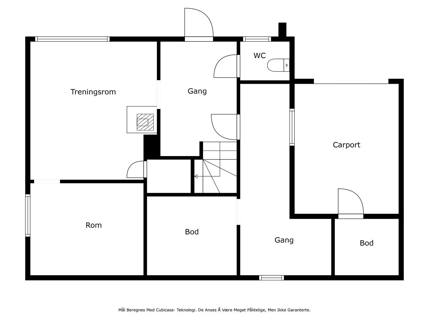 Plantegning underetasje