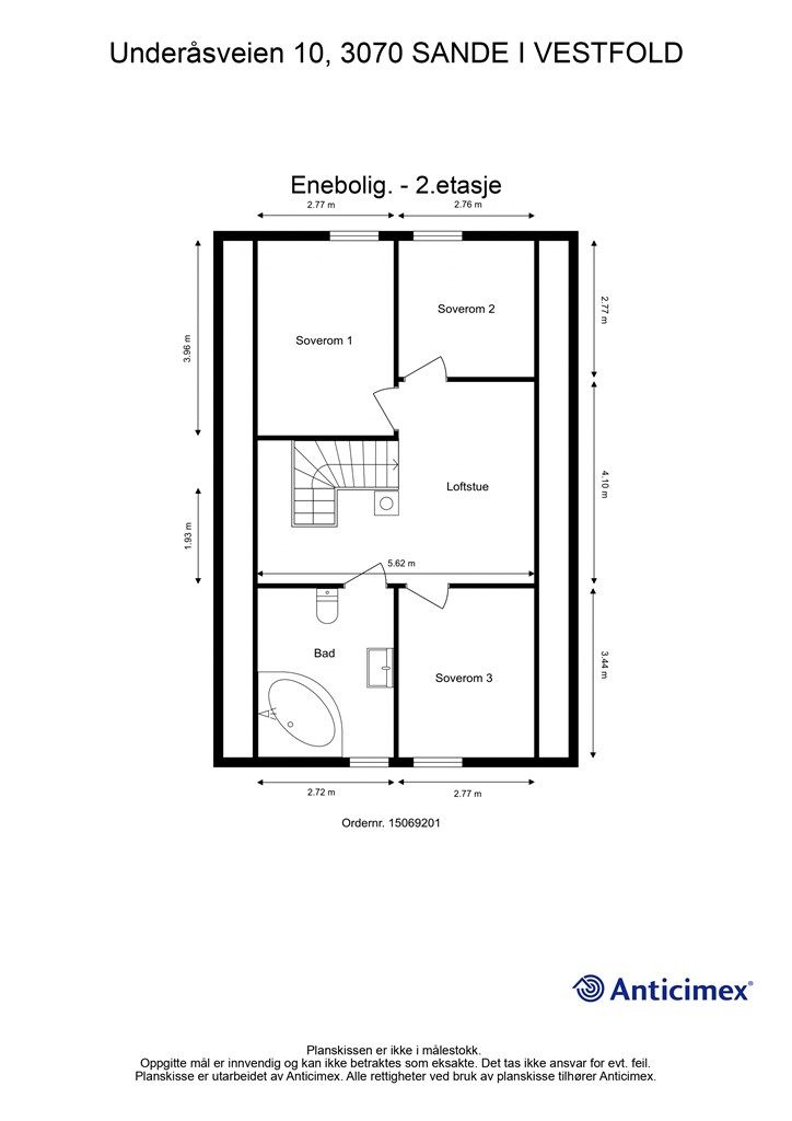 Plantegning - 2. etasje