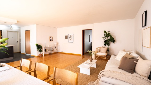 Stuen kan innredes etter ønske. Her er det flere muligheter!