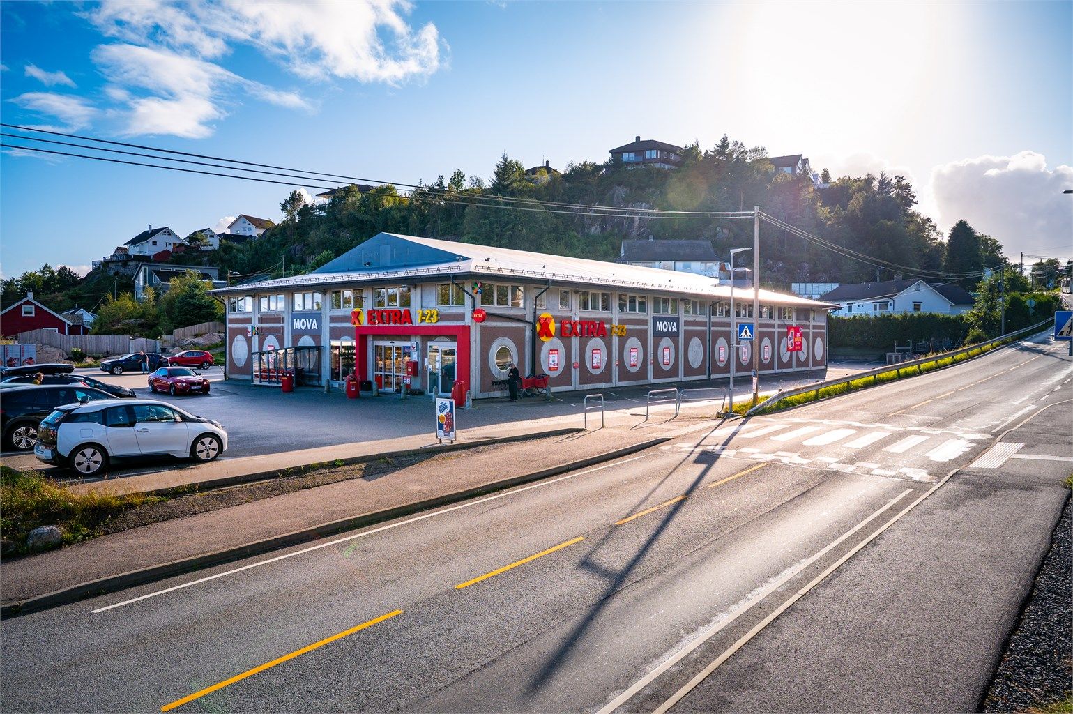 - Gangavstand til dagligvarebutikk med post -