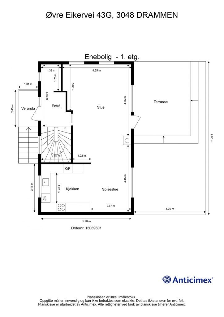 Plantegning - 1. etasje