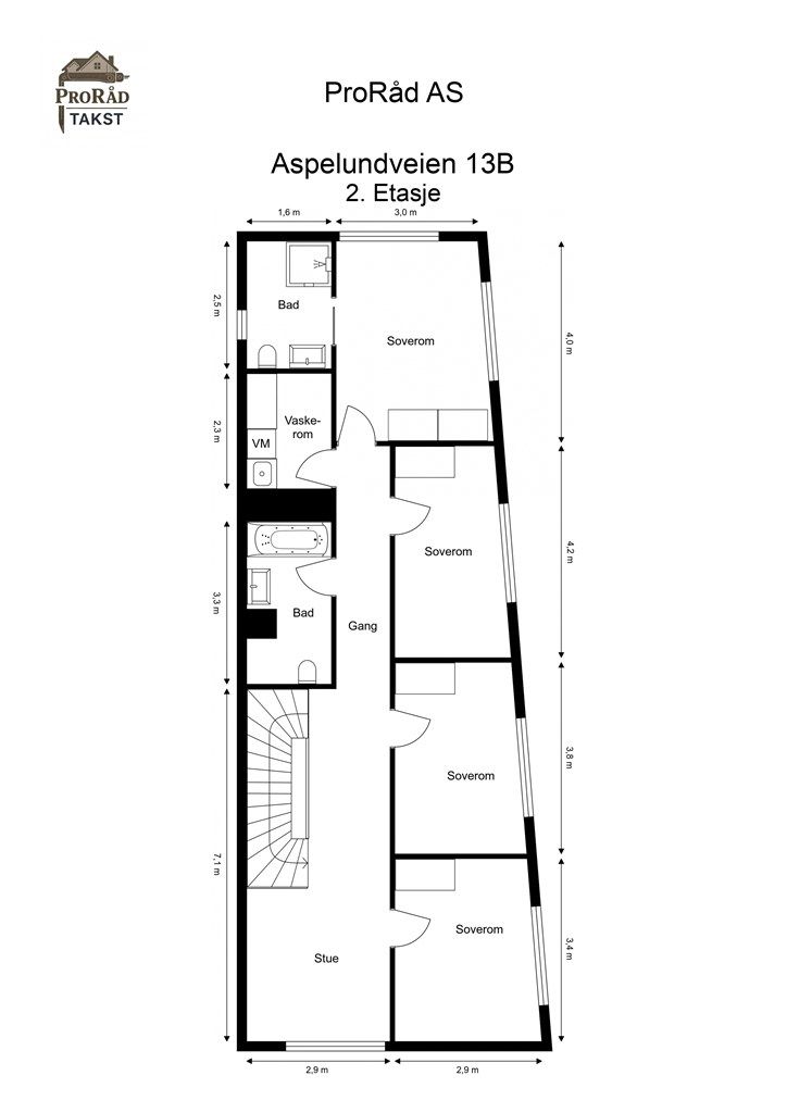 Plantegning 2. etasje