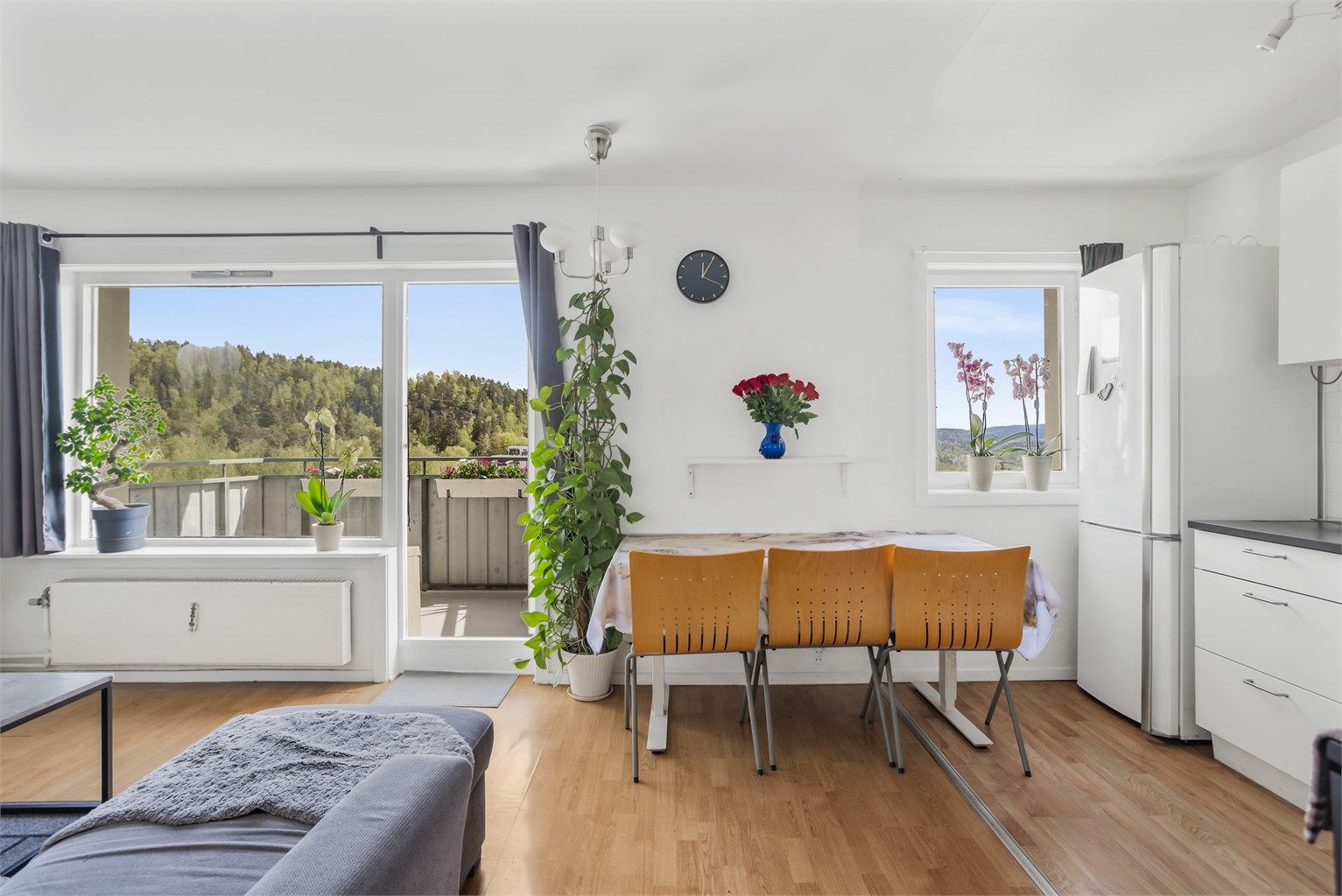 Arealeffektiv leilighet beliggende i 9. etg