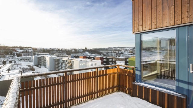 Terrassen er på hele 9 kvm