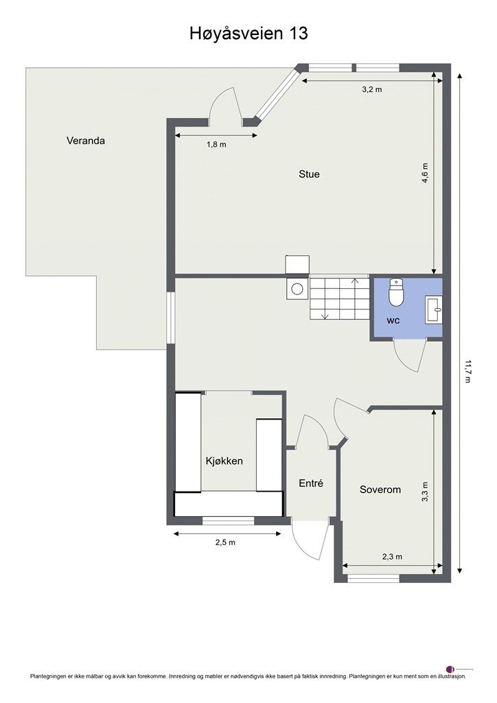 Plantegning 3. og 4. etasje 