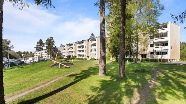 Luftige, grønne fellesområder.