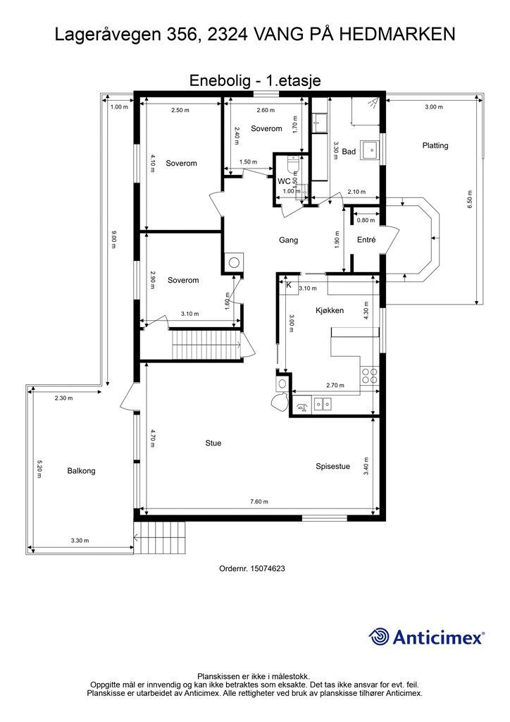 Plantegning 1.etasje.