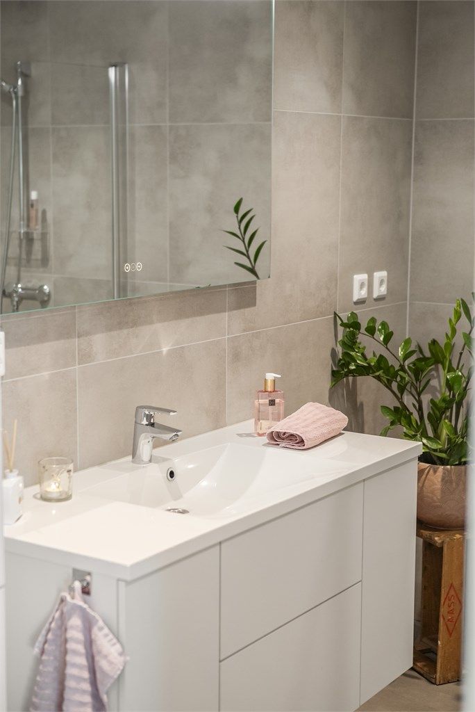 Speil med integrert belysning gir godt lys