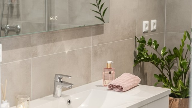 Speil med integrert belysning gir godt lys