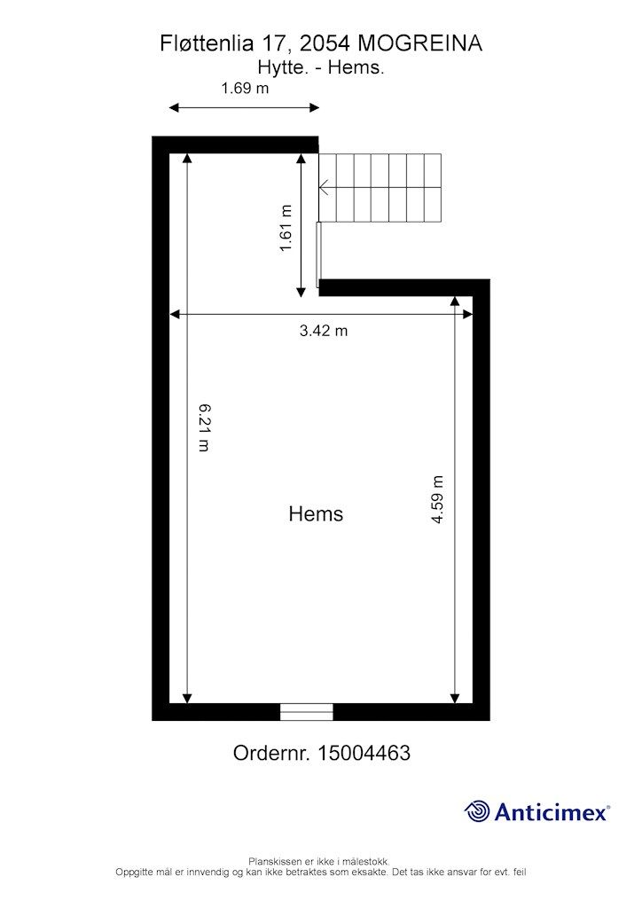 Hems - målsatt plantegning