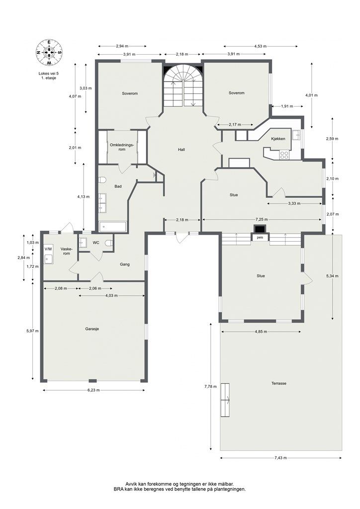 Plantegning 1. etasje