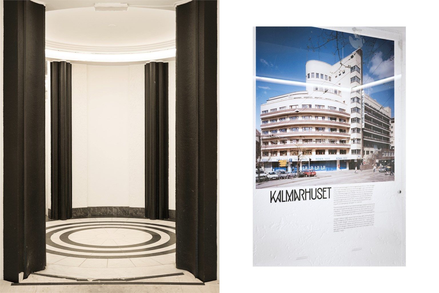 Kalmarhuset presenterer et av Bergens flotteste eksempler på funksjonalisme og er et av arkitekt Leif Grungs viktigste arbeider